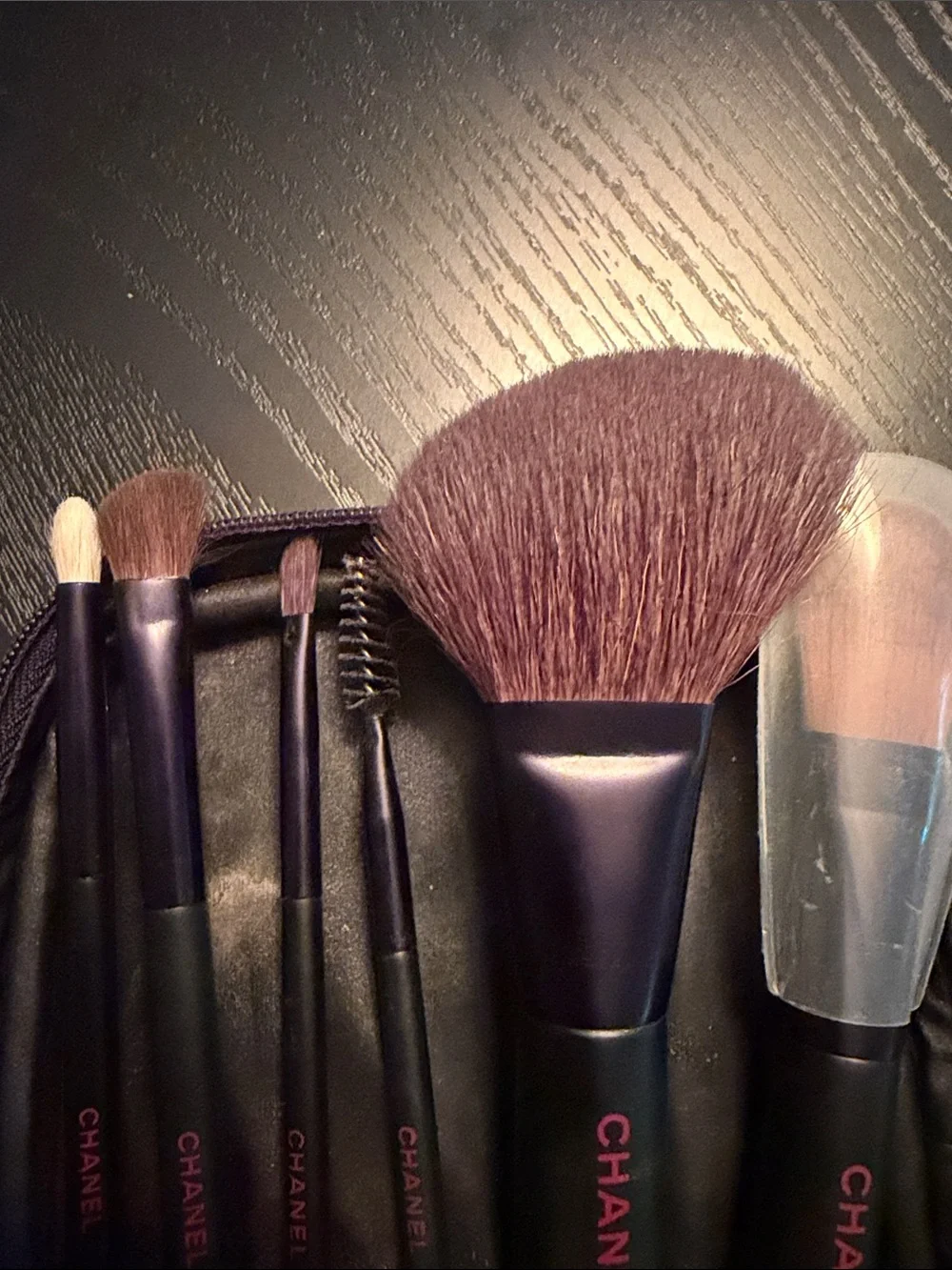 CHANEL make-up brush set and La Beaute brush set